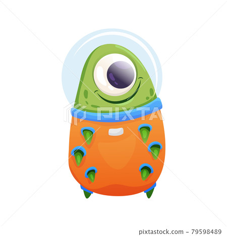 Cartoon Alien Illustration 79598489