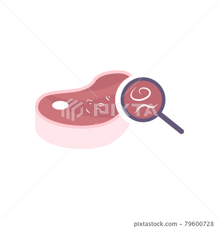 Helminth Flat Icon 79600728
