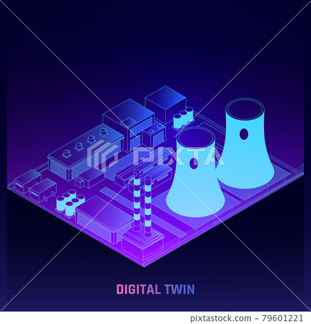 Digital Twins Isometric Poster 79601221