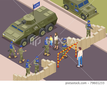 United Nations Peacekeepers Isometric Composition 79601233