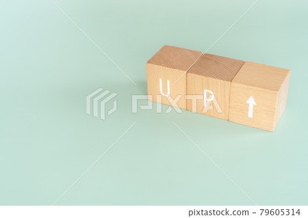 Up | Building blocks and copy space labeled "UP ↑" 79605314