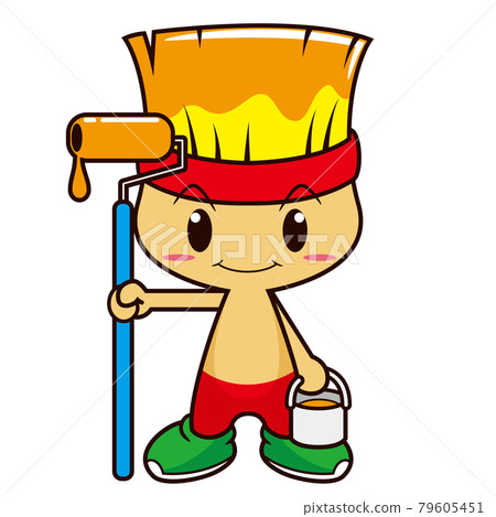 Paint shop character (brush) Paint shop character (brush) 79605451