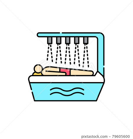 Healing shower olor line icon. Pictogram for web page, mobile app, promo. Healing shower olor line icon. Pictogram for web page, mobile app, promo. 79605600