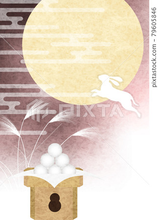 Jugoya Tsukimi Miscanthus Rabbit Background Jugoya Tsukimi Miscanthus Rabbit Background 79605846