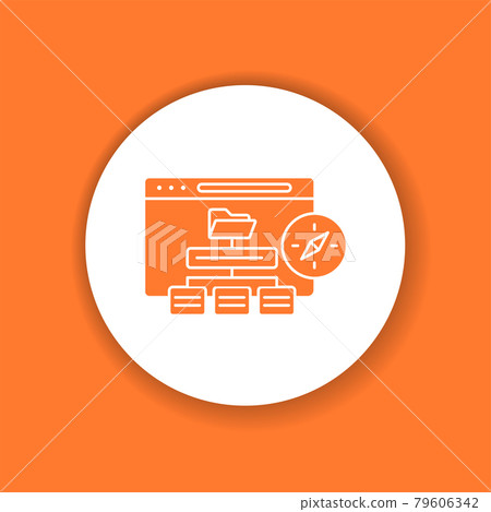 Sitemap color glyph icon. High quality filled vector pictogram. Sitemap color glyph icon. High quality filled vector pictogram. 79606342