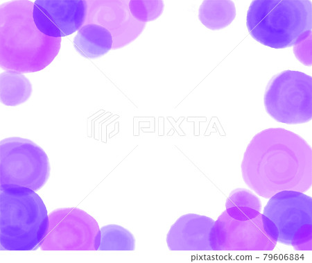 Watercolor circle abstract frame (purple) Watercolor circle abstract frame (purple) 79606884