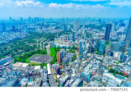 Tokyo scenery July 2021 79607141