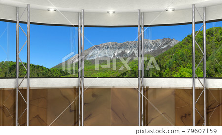 Background material Studio set Fresh green mountain Background material Studio set Fresh green mountain 79607159