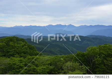 初夏山頂的風景 79608115