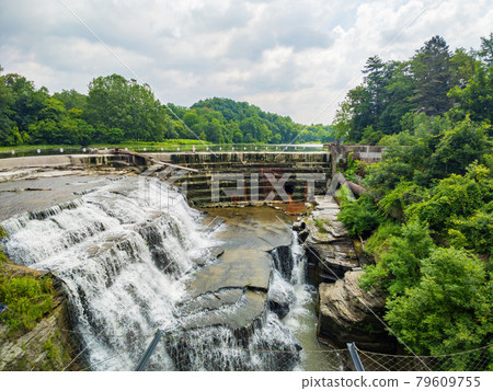 Morning view of the Triphammer Falls Morning view of the Triphammer Falls 79609755
