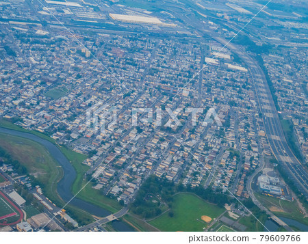 Aerial view of the New Jersey cityscape Aerial view of the New Jersey cityscape 79609766