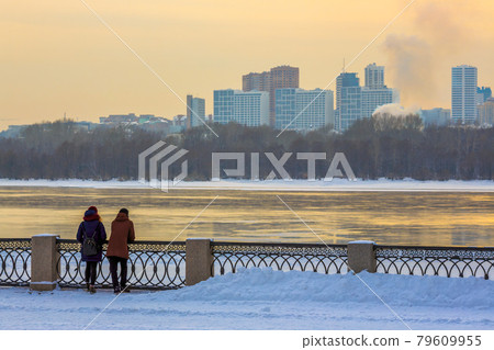 Embankment of the Ob River. Novosibirsk, Siberia, Russia. 79609955