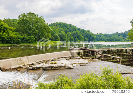 Morning view of the Triphammer Falls Morning view of the Triphammer Falls 79610243