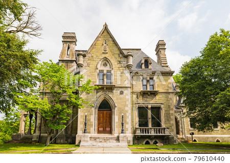 Exterior view of the historical Llenroc mansion Exterior view of the historical Llenroc mansion 79610440