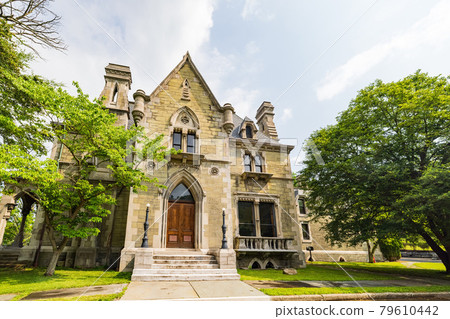 Exterior view of the historical Llenroc mansion Exterior view of the historical Llenroc mansion 79610442