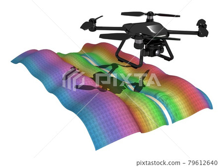 Drone survey analysis image (3DCG) 79612640