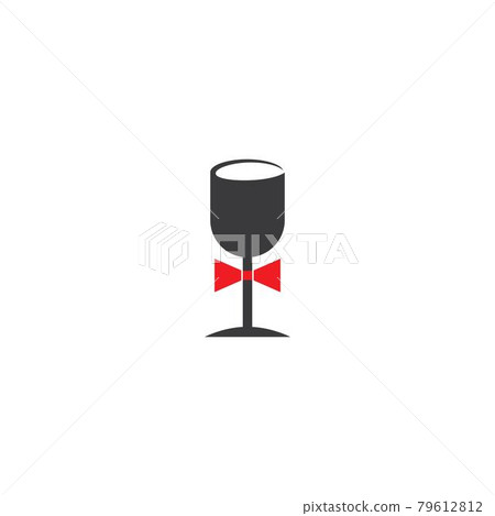Bow and glass logo Bow and glass logo 79612812