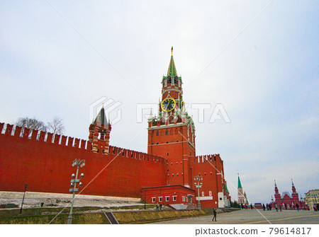 The Cathedral of Vasily the Blessed, Orthodox church in Red Square of Moscow. The Cathedral of Vasily the Blessed, Orthodox church in Red Square of Moscow. 79614817