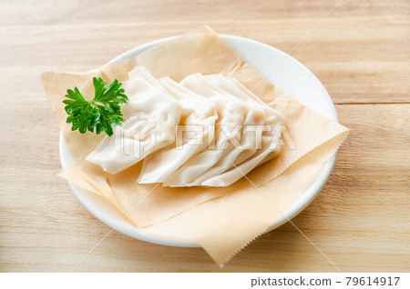 Raw shrimp wonton Raw shrimp wonton 79614917
