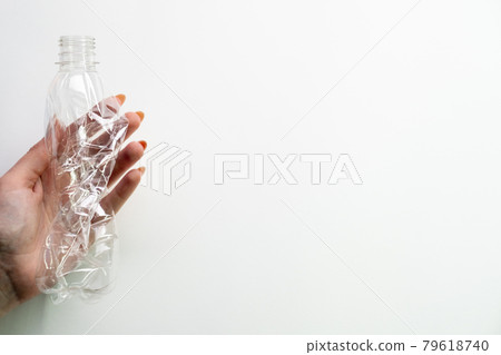 garbage reduction zero waste hand holding plastic 79618740