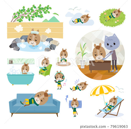 Horse boy set about drink party 79619063