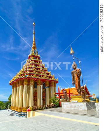 Uthaithani, Thailand - 23 May 2021:Wat Sangkat Rattana Khiri in Uthai Thani, a northern province of Thailand. Uthaithani, Thailand - 23 May 2021:Wat Sangkat Rattana Khiri in Uthai Thani, a northern province of Thailand. 79619216