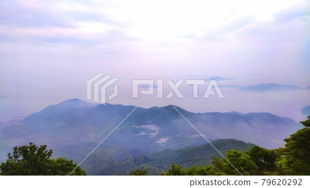 [山口縣] 從高山展望台看到的鎖大島和瀨戶內海 79620292