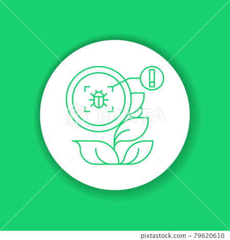 System monitoring the crop field with the help of sensors. Insect, parasite in tomato. 79620610