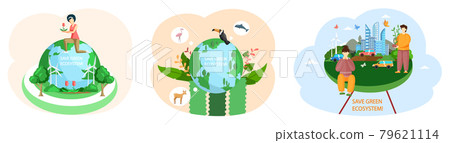 Climate and weather change of planet. Eco friendly, biodiversity, conservation and environmental protection Climate and weather change of planet. Eco friendly, biodiversity, conservation and environmental protection 79621114