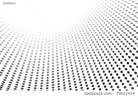 Abstract halftone dotted background. Futuristic grunge pattern, dot, wave. Modern optical pop art texture for posters, sites, business cards, cover, labels mock-up, vintage. - vector illustration 79622414