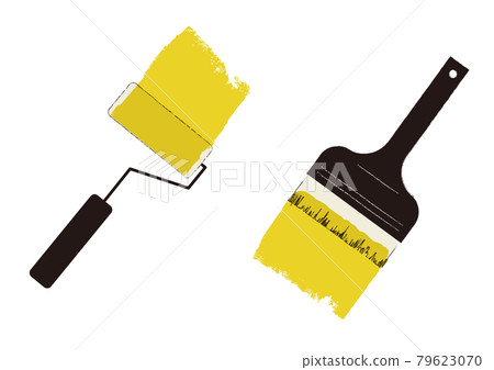 Illustration of painting tools 04 79623070