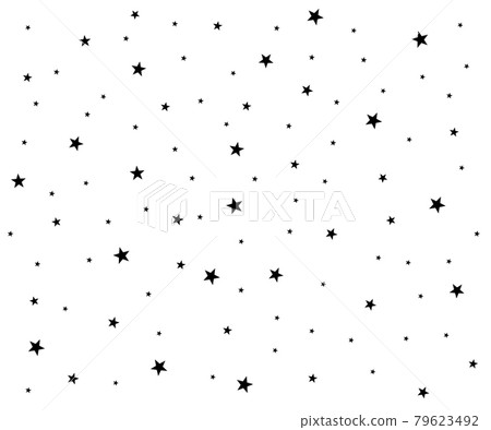 Modern Geometric Star Pattern Background. Celebration, Falling golden abstract decoration for party, birthday celebrate, anniversary or event, festival decor. illustration - Vector 79623492