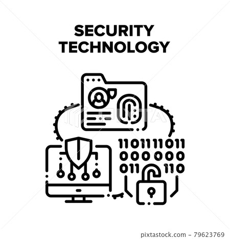 Security Digital Technology Vector Concept 79623769