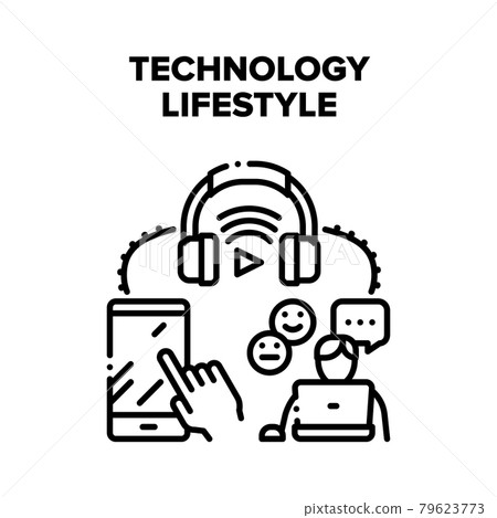 Technology Digital Lifestyle Vector Concept 79623773