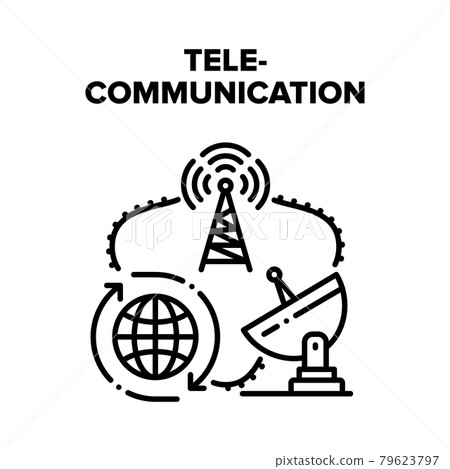 Telecommunication Technology Vector Concept 79623797