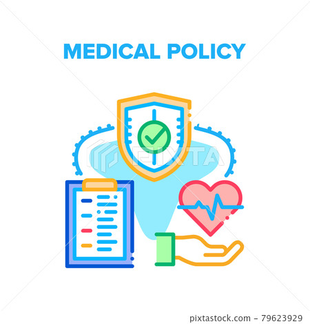 Medical Policy Vector Concept Color Illustration 79623929