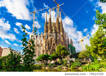Spanish Sagrada Familia's birth façade Spanish Sagrada Familia's birth façade 79624100