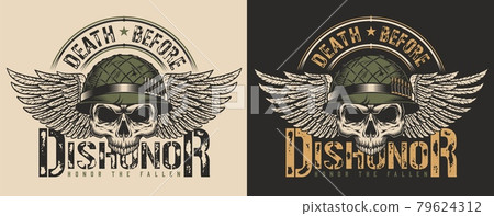 Skull t-shirt print concept 79624312