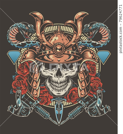 Colorful tattoo vintage concept 79624771