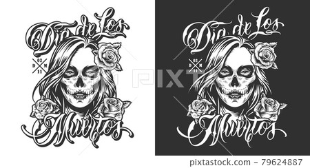 Dia De Los Muertos vintage print Dia De Los Muertos vintage print 79624887