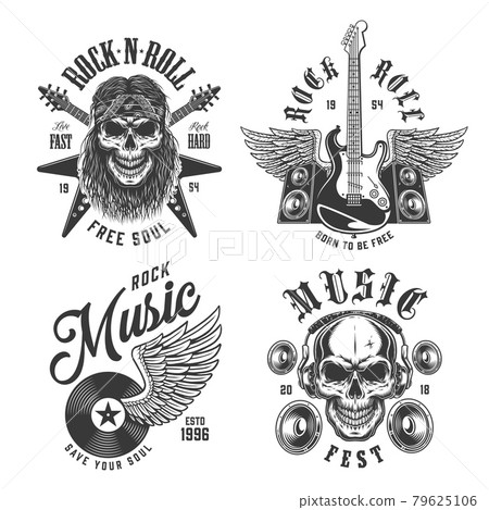 Rock and roll emblems 79625106