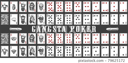 deck of gangsta playing cards 79625172