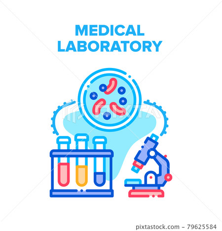 Medical Laboratory Research Vector Concept Color Medical Laboratory Research Vector Concept Color 79625584