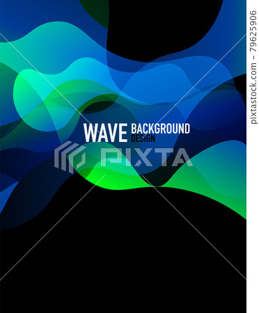 Vertical fluid gradient wave abstract background. Bright color waves in the dark. Vector Illustration For Wallpaper, Banner, Background, Landing Page Vertical fluid gradient wave abstract background. Bright color waves in the dark. Vector Illustration For Wallpaper, Banner, Background, Landing Page 79625906