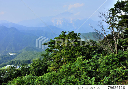 從奧武藏的日向山山頂看到的武子山 79626118
