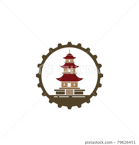 pagoda building icon vector illustration pagoda building icon vector illustration 79626451