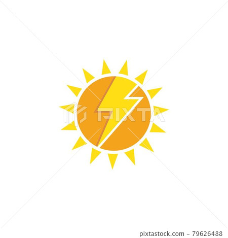 solar energy  logo vector icon illustration 79626488