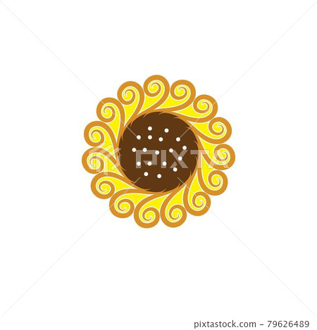 Sunflower logo icon vector Sunflower logo icon vector 79626489