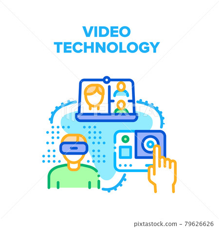 Video Technology Vector Concept Color Illustration Video Technology Vector Concept Color Illustration 79626626