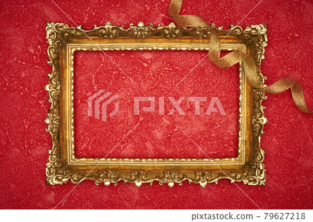 Red background material and picture frame Christmas image Red background material and picture frame Christmas image 79627218